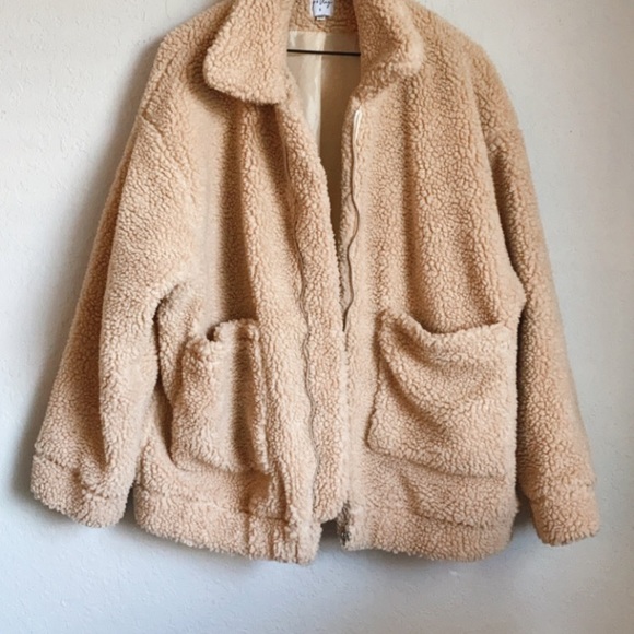 PRINCESS POLLY | teddy jacket - Picture 2 of 4